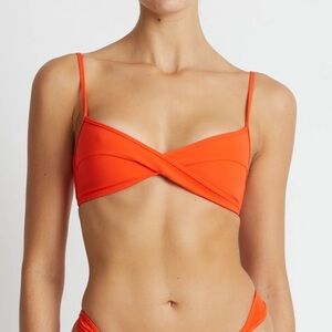 New Tropic Of C Sculpting Infinty Top in Persimmon Bikini Swim Top Bathing Suit